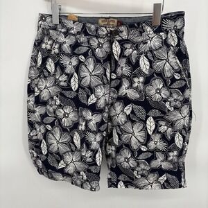 Hudson & Barrow Blue Floral Chino Shorts Men's‎ Size 32 Tropical Hawaiian 9" #4E